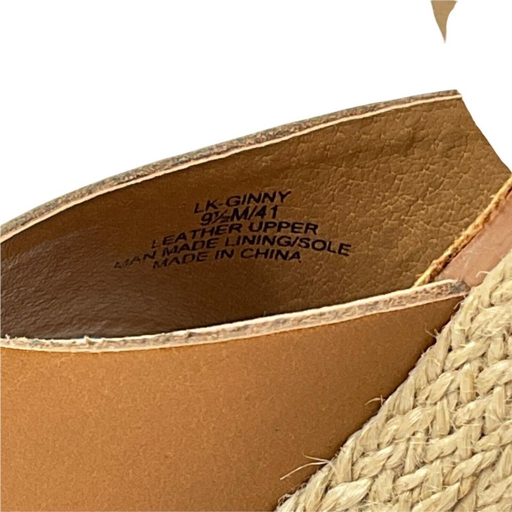 Lucky Brand Shoes Women’s Sz 9.5 Ginny Platform Espadrille Sandal Caramel New - Picture 7 of 10